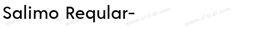 Salimo Reqular字体转换